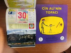 30 Haziran 2013 hediyelik orijinal Ülkü takvim yaprağı (Cin Ali kitabı hediyeli:)