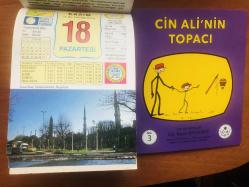 18 Kasım 2013 hediyelik orijinal Ülkü takvim yaprağı (Cin Ali kitabı hediyeli:)
