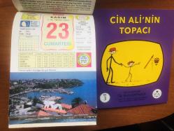 23 Kasım 2013 hediyelik orijinal Ülkü takvim yaprağı (Cin Ali kitabı hediyeli:)