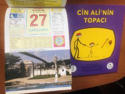 27 Kasım 2013 hediyelik orijinal Ülkü takvim yaprağı (Cin Ali kitabı hediyeli:)