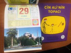 29 Kasım 2013 hediyelik orijinal Ülkü takvim yaprağı (Cin Ali kitabı hediyeli:)
