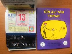 13 Ekim 2013 hediyelik orijinal Ülkü takvim yaprağı (Cin Ali kitabı hediyeli:)