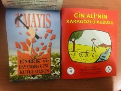 1 Mayıs 2014 hediyelik orijinal Ülkü takvim yaprağı (Cin Ali kitabı hediyeli:)