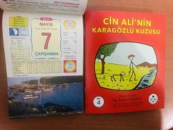 7 Mayıs 2014 hediyelik orijinal Ülkü takvim yaprağı (Cin Ali kitabı hediyeli:)
