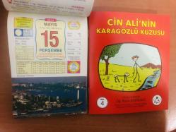 15 Mayıs 2014 hediyelik orijinal Ülkü takvim yaprağı (Cin Ali kitabı hediyeli:)
