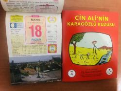 18 Mayıs 2014 hediyelik orijinal Ülkü takvim yaprağı (Cin Ali kitabı hediyeli:)