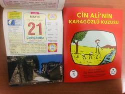 21 Mayıs 2014 hediyelik orijinal Ülkü takvim yaprağı (Cin Ali kitabı hediyeli:)