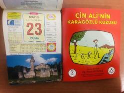 23 Mayıs 2014 hediyelik orijinal Ülkü takvim yaprağı (Cin Ali kitabı hediyeli:)