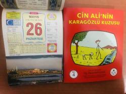 26 Mayıs 2014 hediyelik orijinal Ülkü takvim yaprağı (Cin Ali kitabı hediyeli:)