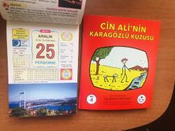 25 Aralık 2014 hediyelik orijinal Ülkü takvim yaprağı (Cin Ali kitabı hediyeli:)