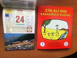 24 Eylül 2014 hediyelik orijinal Ülkü takvim yaprağı (Cin Ali kitabı hediyeli:)
