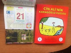 21 Ağustos 2014 hediyelik orijinal Ülkü takvim yaprağı (Cin Ali kitabı hediyeli:)
