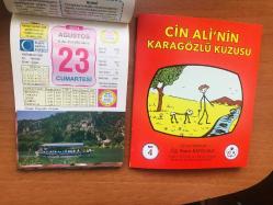23 Ağustos 2014 hediyelik orijinal Ülkü takvim yaprağı (Cin Ali kitabı hediyeli:)