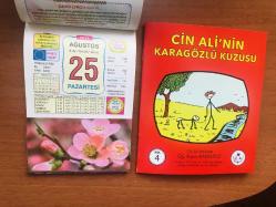 25 Ağustos 2014 hediyelik orijinal Ülkü takvim yaprağı (Cin Ali kitabı hediyeli:)