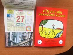 27 Ağustos 2014 hediyelik orijinal Ülkü takvim yaprağı (Cin Ali kitabı hediyeli:)