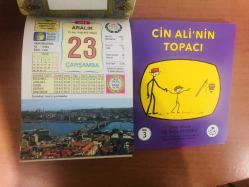23 Aralık 2015 hediyelik orijinal Ülkü takvim yaprağı (Cin Ali kitabı hediyeli:)