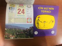 24 Aralık 2015 hediyelik orijinal Ülkü takvim yaprağı (Cin Ali kitabı hediyeli:)