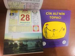 28 Aralık 2015 hediyelik orijinal Ülkü takvim yaprağı (Cin Ali kitabı hediyeli:)