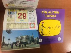 29 Aralık 2015 hediyelik orijinal Ülkü takvim yaprağı (Cin Ali kitabı hediyeli:)