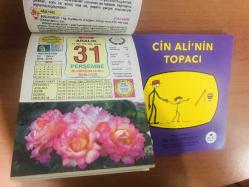 31 Aralık 2015 hediyelik orijinal Ülkü takvim yaprağı (Cin Ali kitabı hediyeli:)