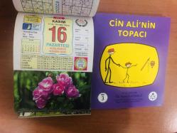16 Kasım 2015 hediyelik orijinal Ülkü takvim yaprağı (Cin Ali kitabı hediyeli:)