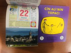 22 Kasım 2015 hediyelik orijinal Ülkü takvim yaprağı (Cin Ali kitabı hediyeli:)