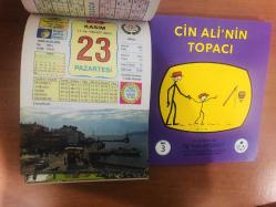 23 Kasım 2015 hediyelik orijinal Ülkü takvim yaprağı (Cin Ali kitabı hediyeli:)