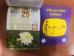 25 Kasım 2015 hediyelik orijinal Ülkü takvim yaprağı (Cin Ali kitabı hediyeli:)