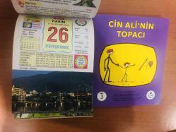 26 Kasım 2015 hediyelik orijinal Ülkü takvim yaprağı (Cin Ali kitabı hediyeli:)