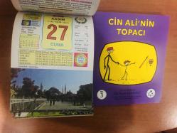 27 Kasım 2015 hediyelik orijinal Ülkü takvim yaprağı (Cin Ali kitabı hediyeli:)