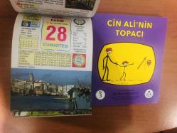 28 Kasım 2015 hediyelik orijinal Ülkü takvim yaprağı (Cin Ali kitabı hediyeli:)
