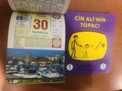 30 Kasım 2015 hediyelik orijinal Ülkü takvim yaprağı (Cin Ali kitabı hediyeli:)