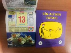 13 Eylül 2015 hediyelik orijinal Ülkü takvim yaprağı (Cin Ali kitabı hediyeli:)