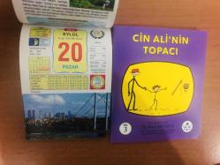 20 Eylül 2015 hediyelik orijinal Ülkü takvim yaprağı (Cin Ali kitabı hediyeli:)