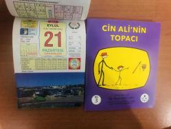 21 Eylül 2015 hediyelik orijinal Ülkü takvim yaprağı (Cin Ali kitabı hediyeli:)