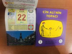 22 Eylül 2015 hediyelik orijinal Ülkü takvim yaprağı (Cin Ali kitabı hediyeli:)