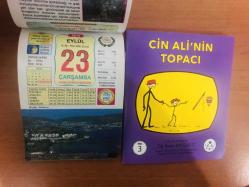 23 Eylül 2015 hediyelik orijinal Ülkü takvim yaprağı (Cin Ali kitabı hediyeli:)