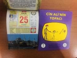 25 Eylül 2015 hediyelik orijinal Ülkü takvim yaprağı (Cin Ali kitabı hediyeli:)