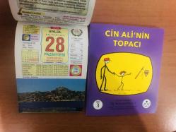 28 Eylül 2015 hediyelik orijinal Ülkü takvim yaprağı (Cin Ali kitabı hediyeli:)