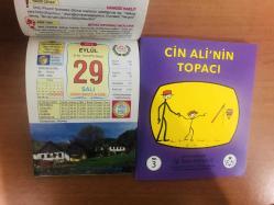 29 Eylül 2015 hediyelik orijinal Ülkü takvim yaprağı (Cin Ali kitabı hediyeli:)