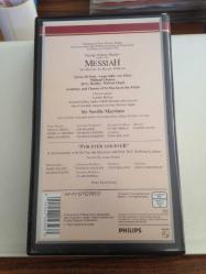 HANDEL MESSIAH - the 250 th Anniversary Performance / DUBLIN 1742 - 1992 / Video Classics / VHS