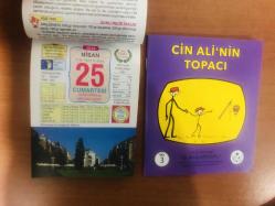 25 Nisan 2015 hediyelik orijinal Ülkü takvim yaprağı (Cin Ali kitabı hediyeli:)