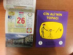 26 Nisan 2015 hediyelik orijinal Ülkü takvim yaprağı (Cin Ali kitabı hediyeli:)