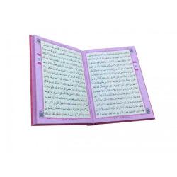 Kuranı Kerim Bilgisayar Hatlı Pembe Renk Rahle Boy