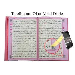 Kuranı Kerim Bilgisayar Hatlı Pembe Renk Rahle Boy