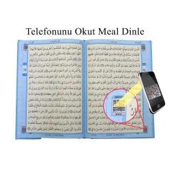 Kuranı Kerim Bilgisayar Hatlı Mavi Renk Rahle Boy