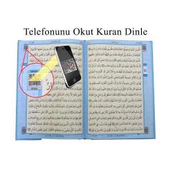 Kuranı Kerim Bilgisayar Hatlı Mavi Renk Rahle Boy