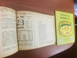 23 Eylül 1963 hediyelik orijinal Ajans Türk takvim yaprağı (Cin Ali kitabı hediyeli:)