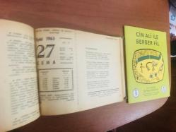 27 Eylül 1963 hediyelik orijinal Ajans Türk takvim yaprağı (Cin Ali kitabı hediyeli:)