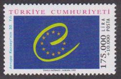 1999 AVRUPA KONSEYİNİN 50.YILI MNH